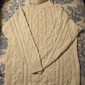 QVC Luxurious Cashmere Blend Sweater in Cream